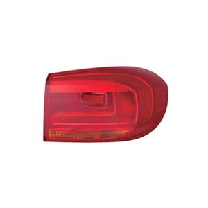 Lights, Right Rear Lamp (Outer, On Quarter Panel, Standard Bulb Type, Supplied Without Bulbholder) for Volkswagen TIGUAN 2011 2016, 