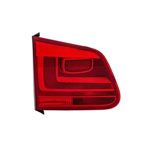 Lights, Left Rear Lamp (Inner, On Boot Lid, Standard Bulb Type, Supplied With Bulbholder, Original Equipment) for Volkswagen TIGUAN VAN 2011 to 2016, 
