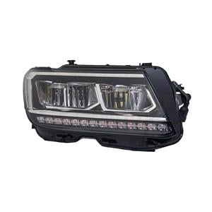 Lights, Right Headlamp (LED, With LED Daytime Running Lamp, Supplied Without Modules, Original Equipment) for Volkswagen TIGUAN 2016 to 2020, 