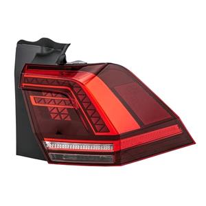 Lights, Right Rear Lamp (Outer, On Quarter Panel, LED, Dark Red, Original Equipment) for Volkswagen TIGUAN 2016 on, 