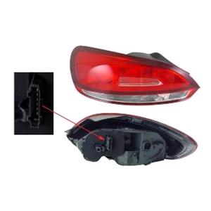 Lights, Left Rear Lamp (Supplied With Bulb Holder, Original Equipment) for Volkswagen SCIROCCO 2009 on, 