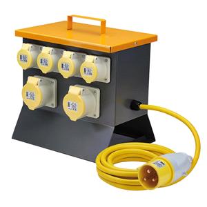 Site Power, Draper 36399 Defender 110V Splitter (MCB) 4 x 16A / 2 x 32A, Draper