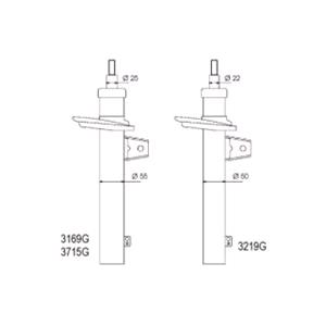Shock Absorbers, AL KO Front Left/Right Shock Absorber (Single Unit)   3219G, AL KO