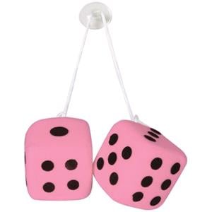 Car Accessories, Lucky Fuzzy Dice   Pink, Lampa