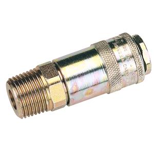 Air Fittings, Draper 37837 1 2 inch Male Thread PCL Tapered Airflow Coupling (Sold Loose), Draper