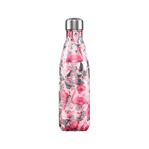 Water Bottles, Chilly's 500ml Bottle   Trop Flamingo 3D, Chilly's
