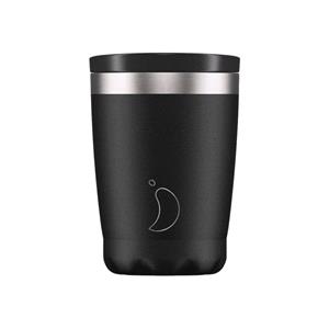 Reusable Mugs, Chilly's 340ml Coffee Cup Mono Black, Chilly's