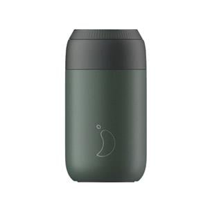Reusable Mugs, Chilly's 340ml Series 2 Coffee Cup Pine Green, Chilly's