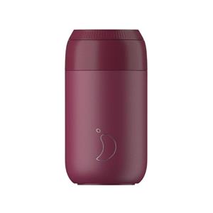 Reusable Mugs, Chilly's 340ml Series 2 Coffee Cup Plum, Chilly's