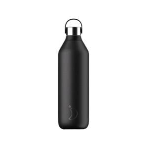 Water Bottles, Chilly's 1L Series 2 Bottle   Abyss Black, Chilly's
