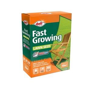 Lawn and Plant Care, Doff Fast Growing Lawn Seed With Procoat 1kg, 