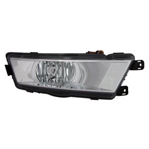 Lights, Right Front Fog Lamp (Chrome Bezel, Takes H8 Bulb) for Skoda RAPID 2012 on, 