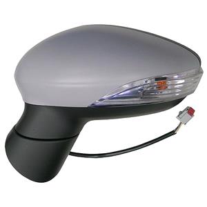 Wing Mirrors, Left Wing Mirror (electric, heated, indicator, primed cover) for FIESTA Van 2013 Onwards, 