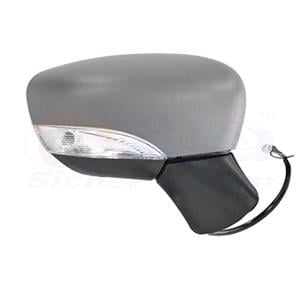 Wing Mirrors, Right Wing Mirror (electric, heated, primed cover) for Nissan MICRA V 2017 Onwards, 