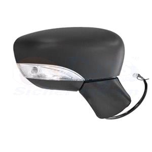 Wing Mirrors, Right Wing Mirror (electric, heated, black cover) forNissan MICRA V 2017 Onwards, 