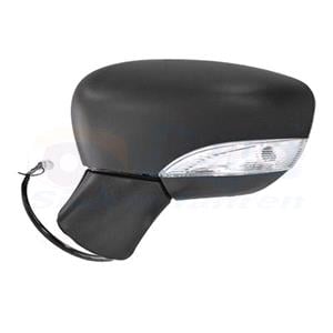 Wing Mirrors, Left Wing Mirror (electric, heated, black cover) for Nissan MICRA V 2017 Onwards, 