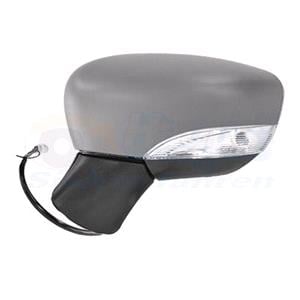 Wing Mirrors, Left Wing Mirror (electric, heated, primed cover) for Nissan MICRA V 2017 Onwards, 