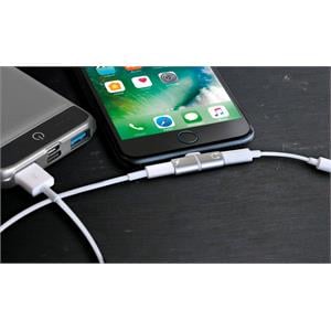 Phone Accessories, Apple Splitter Adapter   Connect Charger and Earphones At Once, 