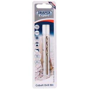 HSS Cobalt Drill Bits, Draper Expert 39154 4.5mm HSS Cobalt Drill, Draper