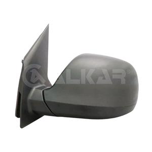 Wing Mirrors, Left Wing Mirror (Manual, Grained, Matte Black, Convex Glass) for VW TRANSPORTER Mk VI Van, 2015 Onwards, 