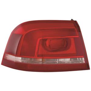Lights, Left Rear Lamp (Outer, On Quarter Panel, Conventional Bulb Type, Supplied Without Bulbholder) for Volkswagen PASSAT ALLTRACK 2011 on, 