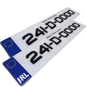 Registration Plates, 3D Gel Registration Plate With Gel IRL Badge   Blue, 