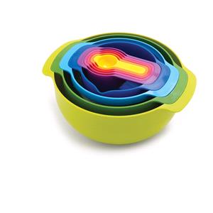 Utensils & Gadgets, Joseph Joseph Nest 9 Plus Bowl Set - Multicolour, JosephJoseph