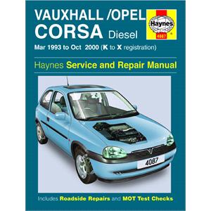 Haynes DIY Workshop Manuals, VAuXHALL CORSA DIESEL, Haynes