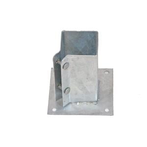 Fence Panels and Mesh, Galvanised Bolt Down Post Support   75mm, Moy