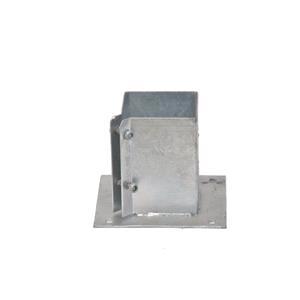 Fence Panels and Mesh, Galvanised Bolt Down Post Support   100mm, Moy