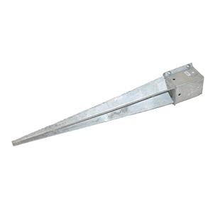 Tools & DIY, MOY Long Spike Galvanised Post Support 100 x 600mm, Moy