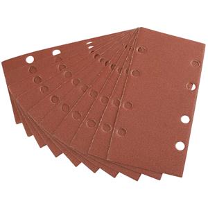 Sanding Sheets, Draper 42620 Ten 90 x 187mm 120 Grit Aluminium Oxide Sanding Sheets, Draper