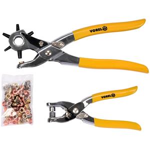 Punches, LEATHER HOLE PUNCH AND GROMMET TOOL SET, VOREL