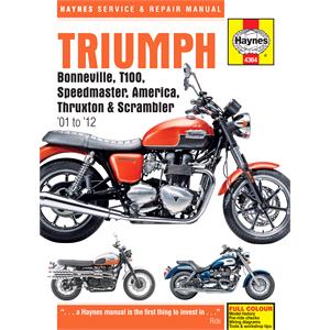 Haynes Motorcycle DIY Manuals, Triumph Bonneville, T100, America, Speedmaster, Thruxton, Scrambler (2001   2007), Haynes