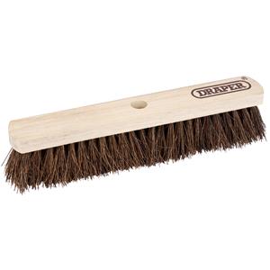 Brushes and Brooms, Draper 43773 Stiff Bassine Broom Head (450mm), Draper