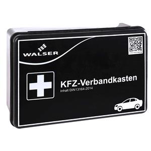 First Aid, KFZ First Aid Kit   Black, Walser