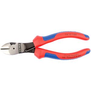 Side Cutter Pliers, Knipex 44268 160mm High Leverage Diagonal Side Cutters with Return Spring, Knipex