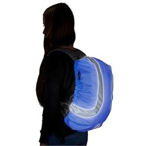 Hi Vis, Hi Vis  Reflective Water Resistant Bag Cover in Neon Blue, Safety Maker