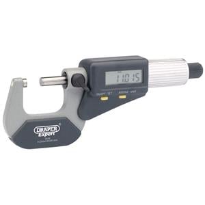 Micrometers Digital, Draper Expert 46599 Dual Reading Digital External Micrometer   0 25mm 0 1 inch, Draper