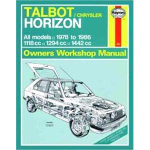 Haynes DIY Workshop Manuals, Chrysler Talbot Horizon (1978 1986) Haynes Manual, Haynes