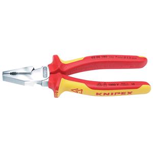 VDE Pliers, Knipex 49168 180mm Fully Insulated High Leverage Combination Pliers, Knipex