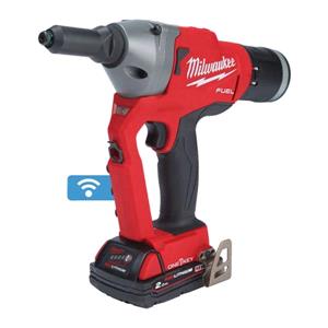 Riveters, Milwaukee M18 FUEL ONE KEY Rivet Tool (2 x 2.0Ah batteries, charger, HD Box) , Milwaukee