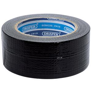 Tapes, Draper 49432 33M x 50mm Black Duct Tape Roll, Draper