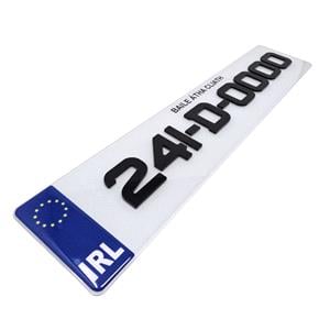Registration Plates, 4D Registration Plate Gel IRL Badge   Blue, 