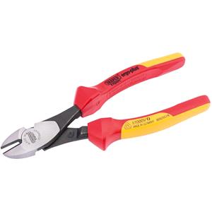 VDE Pliers, Draper Expert 50253 200mm Ergo Plus Fully Insulated High Leverage VDE Diagonal Side Cutters, Draper