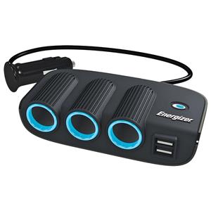 Chargers And Power Supply, Energizer Triple Socket Adaptor & Twin USB   12V, ENERGIZER