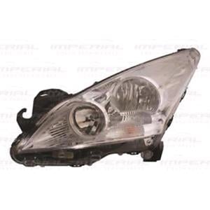 Lights, Left Headlamp (Halogen, Takes H7 / H7 Bulbs, Supplied With Motor & Bulbs, Original Equipment) for Peugeot 3008 2009 on, 