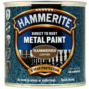 Specialist Paints, Hammerite Direct To Rust Metal Paint - Hammered Copper - 250ml, Hammerite Paint