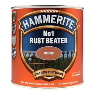 Specialist Paints, Hammerite No.1 Rust Beater   Beige 2.5 Litre, Hammerite Paint