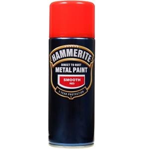 Specialist Paints, Hammerite Direct To Rust Metal Paint - Smooth Red - 400ml, Hammerite Paint